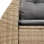 Sofá de jardín con cojines de 2 plazas ratán sintético beige by , Outdoor sofas - Ref: Foro24-366107, Price: 182,40 €, Discou...