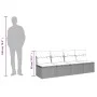 4-Sitzer-Gartensofa mit beigen Polstern aus synthetischem Rattan von , Outdoor-Sofas - Ref: Foro24-366089, Preis: 221,53 €, R...