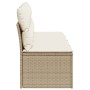 4-Sitzer-Gartensofa mit beigen Polstern aus synthetischem Rattan von , Outdoor-Sofas - Ref: Foro24-366054, Preis: 223,52 €, R...