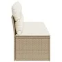 4-Sitzer-Gartensofa mit beigen Polstern aus synthetischem Rattan von , Outdoor-Sofas - Ref: Foro24-366054, Preis: 236,83 €, R...