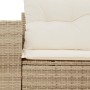 Sofá de jardín con cojines de 2 plazas ratán sintético beige by , Outdoor sofas - Ref: Foro24-366061, Price: 168,15 €, Discou...