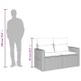 Gartensofa mit 2-Sitzer Kissen aus synthetischem Rattan in Beige. von , Outdoor-Sofas - Ref: Foro24-366061, Preis: 168,15 €, ...