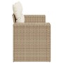Sofá de jardín con cojines de 2 plazas ratán sintético beige by , Outdoor sofas - Ref: Foro24-366063, Price: 185,38 €, Discou...