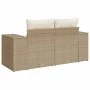 Sofá de jardín con cojines de 2 plazas ratán sintético beige by , Outdoor sofas - Ref: Foro24-366063, Price: 189,74 €, Discou...