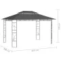 Anthracite gray gazebo 4x3x2.7 m 160 g/m² by , Tents and gazebos - Ref: Foro24-313917, Price: 197,76 €, Discount: %