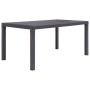 Brown rattan look plastic garden table 150x90x72 cm by vidaXL, Garden tables - Ref: Foro24-45606, Price: 154,23 €, Discount: %
