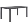 Brown rattan look plastic garden table 150x90x72 cm by vidaXL, Garden tables - Ref: Foro24-45606, Price: 157,31 €, Discount: %