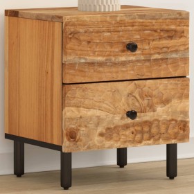 Solid acacia wood bedside table 40x33x46 cm by , Nightstands - Ref: Foro24-356853, Price: 64,37 €, Discount: %