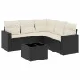 6-piece garden furniture set and black synthetic rattan cushions by , Modular outdoor sofas - Ref: Foro24-3251293, Price: 369...