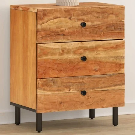 Solid acacia wood bedside table 50x33x60 cm by , Nightstands - Ref: Foro24-356864, Price: 87,45 €, Discount: %
