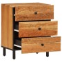 Mesita de noche madera maciza de acacia 50x33x60 cm de , Mesitas de noche - Ref: Foro24-356864, Precio: 87,29 €, Descuento: %