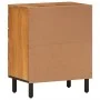 Solid acacia wood bedside table 50x33x60 cm by , Nightstands - Ref: Foro24-356864, Price: 87,45 €, Discount: %