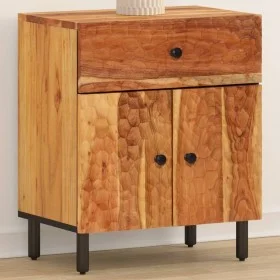 Solid acacia wood bedside table 50x33x60 cm by , Nightstands - Ref: Foro24-356866, Price: 63,19 €, Discount: %