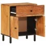 Mesita de noche madera maciza de acacia 50x33x60 cm de , Mesitas de noche - Ref: Foro24-356866, Precio: 63,19 €, Descuento: %