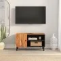 Solid acacia wood TV cabinet 80x33x46 cm by , TV Furniture - Ref: Foro24-356870, Price: 58,79 €, Discount: %