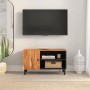 TV-Schrank aus massivem Akazienholz, 80 x 33 x 46 cm von , TV-Möbel - Ref: Foro24-356870, Preis: 59,36 €, Rabatt: %