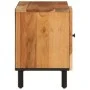 TV-Schrank aus massivem Akazienholz, 80 x 33 x 46 cm von , TV-Möbel - Ref: Foro24-356870, Preis: 58,79 €, Rabatt: %