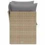 2-seater garden sofa with cushions, beige synthetic rattan by , Outdoor sofas - Ref: Foro24-366087, Price: 136,83 €, Discount: %
