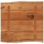Solid acacia wood side table natural edge 40x40x2.5 cm by , Side tables - Ref: Foro24-370606, Price: 28,60 €, Discount: %