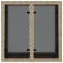 Garden table glass surface PE rattan beige 55x55x37 cm by , Garden tables - Ref: Foro24-366058, Price: 61,75 €, Discount: %