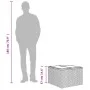 Garden table glass surface PE rattan beige 55x55x37 cm by , Garden tables - Ref: Foro24-366058, Price: 61,75 €, Discount: %