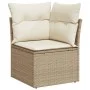 Garden corner armchair with beige synthetic rattan cushions by , Outdoor sofas - Ref: Foro24-366051, Price: 103,85 €, Discoun...