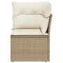 Garten-Ecksessel mit beigen synthetischen Rattankissen von , Outdoor-Sofas - Ref: Foro24-366051, Preis: 103,85 €, Rabatt: %