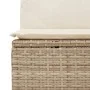Garten-Ecksessel mit beigen synthetischen Rattankissen von , Outdoor-Sofas - Ref: Foro24-366051, Preis: 103,85 €, Rabatt: %