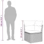 Garten-Ecksessel mit beigen synthetischen Rattankissen von , Outdoor-Sofas - Ref: Foro24-366051, Preis: 103,85 €, Rabatt: %
