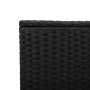 Garden table glass surface PE rattan black 55x55x37 cm by , Garden tables - Ref: Foro24-365969, Price: 61,03 €, Discount: %