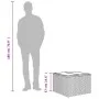 Garden table glass surface PE rattan black 55x55x37 cm by , Garden tables - Ref: Foro24-365969, Price: 61,03 €, Discount: %