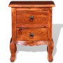 Bedside tables with drawers 2 pcs solid acacia wood by vidaXL, Nightstands - Ref: Foro24-243972, Price: 211,83 €, Discount: %