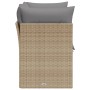 2-seater garden sofa with cushions, beige synthetic rattan by , Outdoor sofas - Ref: Foro24-366102, Price: 156,92 €, Discount: %