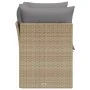2-seater garden sofa with cushions, beige synthetic rattan by , Outdoor sofas - Ref: Foro24-366102, Price: 154,75 €, Discount: %