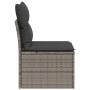 Garden sofa without armrests with gray PE rattan cushions by , Outdoor sofas - Ref: Foro24-366135, Price: 61,81 €, Discount: %
