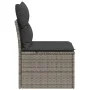 Garden sofa without armrests with gray PE rattan cushions by , Outdoor sofas - Ref: Foro24-366135, Price: 60,08 €, Discount: %