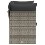 Garden sofa with cushions 2 seater gray synthetic rattan by , Outdoor sofas - Ref: Foro24-366114, Price: 140,48 €, Discount: %