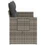 Sofá de jardín con cojines 2 plazas ratán sintético gris de , Sofás de exterior - Ref: Foro24-366123, Precio: 158,92 €, Descu...