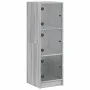 Sideboard with Sonoma gray glass doors 35x37x109 cm by , Sideboards - Ref: Foro24-836390, Price: 82,53 €, Discount: %
