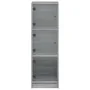 Sideboard with Sonoma gray glass doors 35x37x109 cm by , Sideboards - Ref: Foro24-836390, Price: 82,53 €, Discount: %