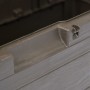 Caja de almacenamiento de jardín 280 L marrón