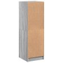 Aparador con puertas de vidrio gris Sonoma 35x37x109 cm