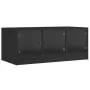Coffee table with black glass doors 102x50x42 cm by , Coffee table - Ref: Foro24-836414, Price: 79,06 €, Discount: %
