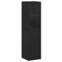 Aparador con puerta de vidrio negro 35x37x142 cm de , Aparadores - Ref: Foro24-836442, Precio: 92,42 €, Descuento: %