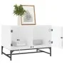 Couchtisch mit weißen Glastüren 68,5x50x50 cm von , Couchtisch - Ref: Foro24-836539, Preis: 49,36 €, Rabatt: %