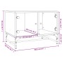 Couchtisch mit weißen Glastüren 68,5x50x50 cm von , Couchtisch - Ref: Foro24-836539, Preis: 49,79 €, Rabatt: %