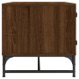 Mesa de centro con puertas de vidrio marrón roble 68,5x50x50 cm de , Mesas de centro - Ref: Foro24-836545, Precio: 49,79 €, D...