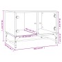 Mesa de centro con puertas de vidrio marrón roble 68,5x50x50 cm de , Mesas de centro - Ref: Foro24-836545, Precio: 49,79 €, D...