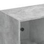 Shelving unit with gray engineered wood doors 136x37x109 cm by , Bookcases and shelves - Ref: Foro24-3206513, Price: 223,84 €...