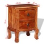 Nachttische mit Schubladen 2 Stück aus massivem Akazienholz von vidaXL, Nachttische - Ref: Foro24-243972, Preis: 211,83 €, Ra...